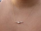 Lavender Shell Bar Chain