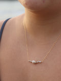 Lavender Shell Bar Chain