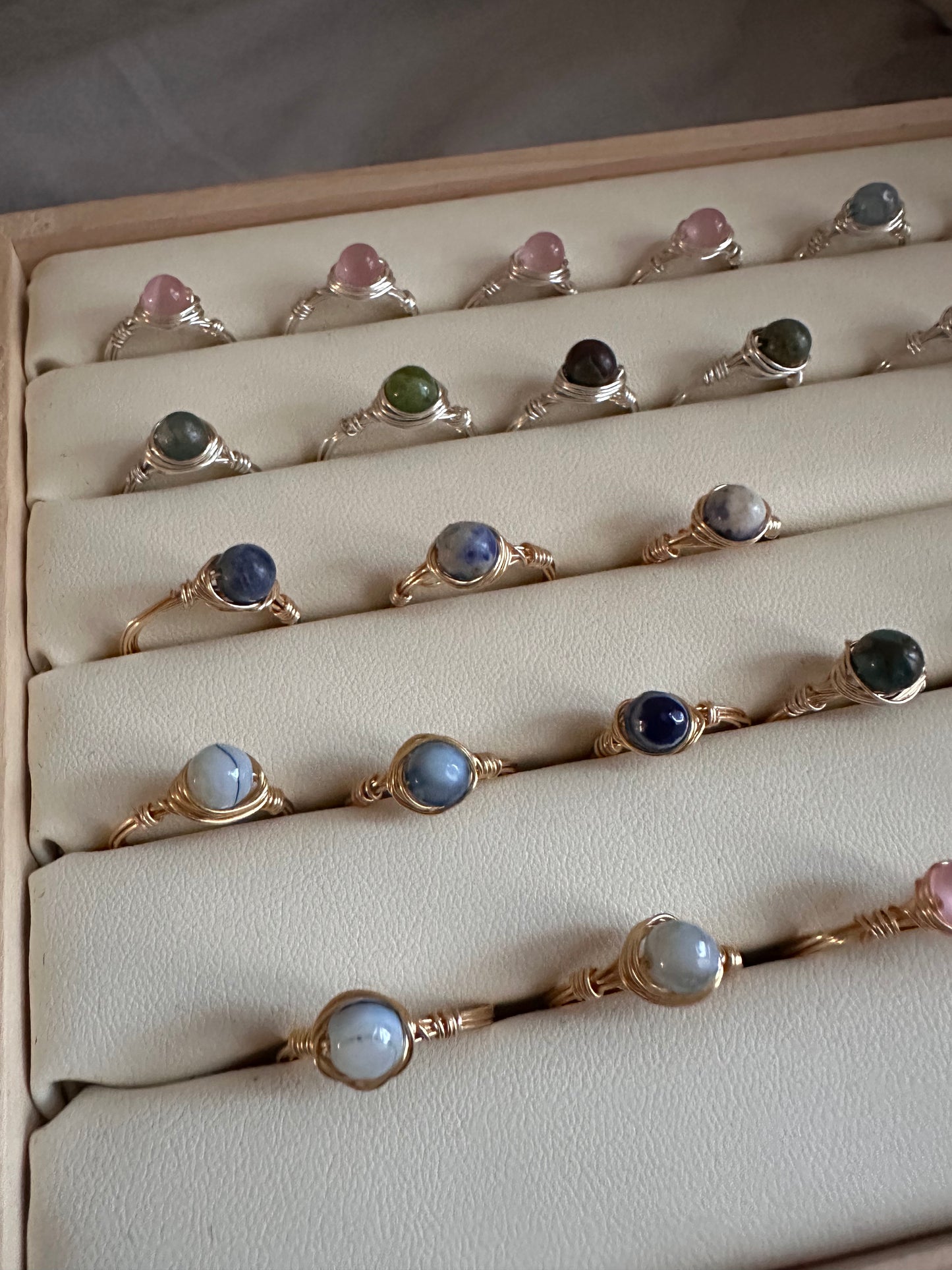 Silver Gemstone Rings