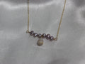 Lavender Pearls + Mini Cone Chain
