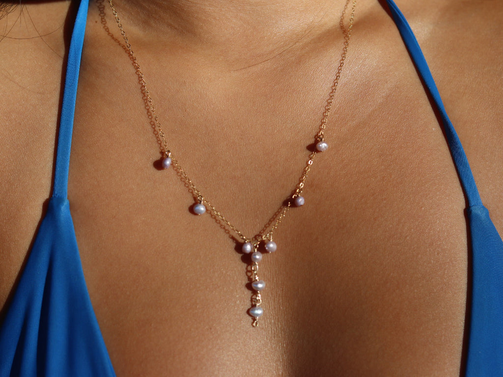 Pink Keshi Overload Necklace